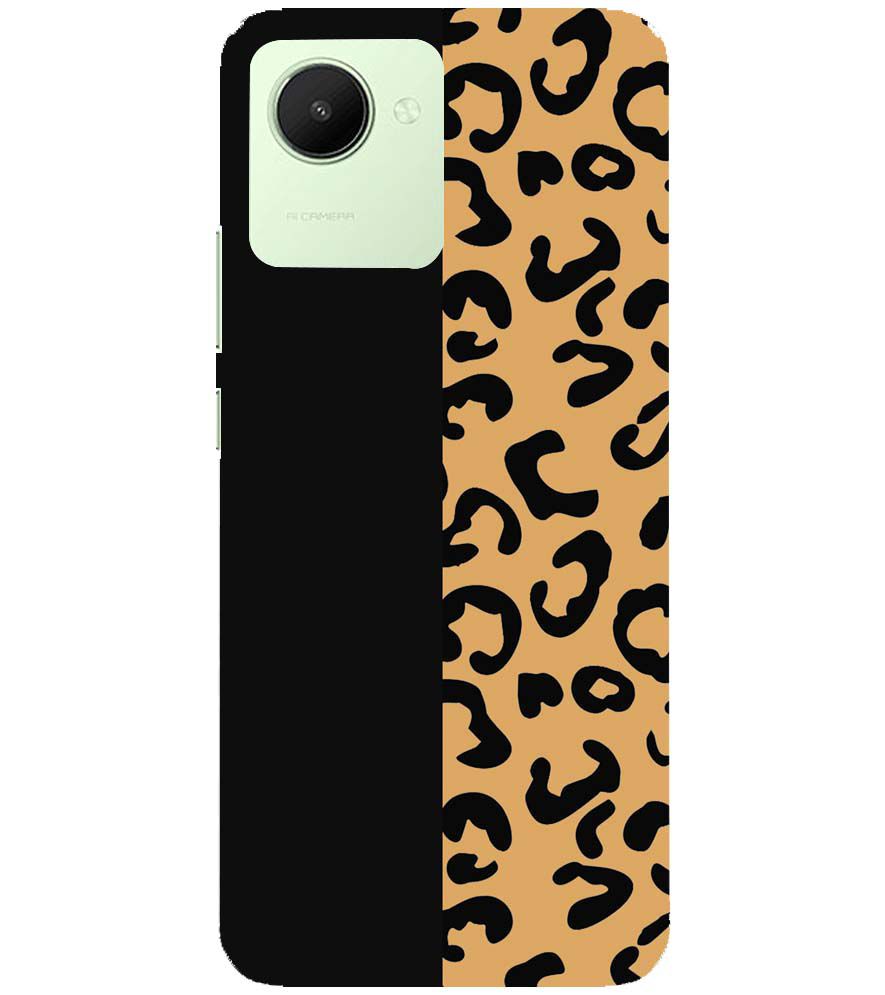 PS1315-Animal Black Pattern Back Cover for Realme C30