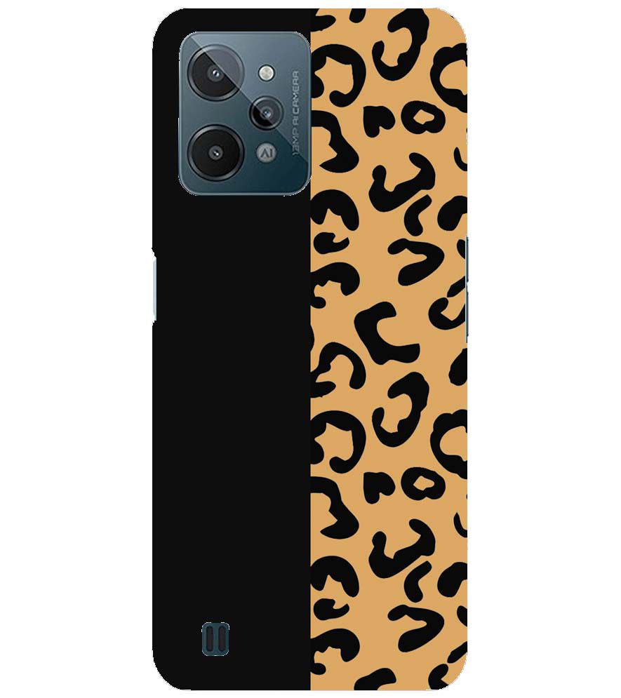 PS1315-Animal Black Pattern Back Cover for Realme C31