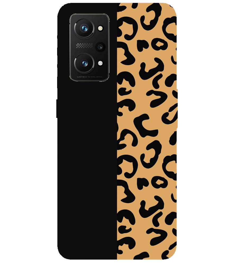 PS1315-Animal Black Pattern Back Cover for Realme Q3 Pro 5G