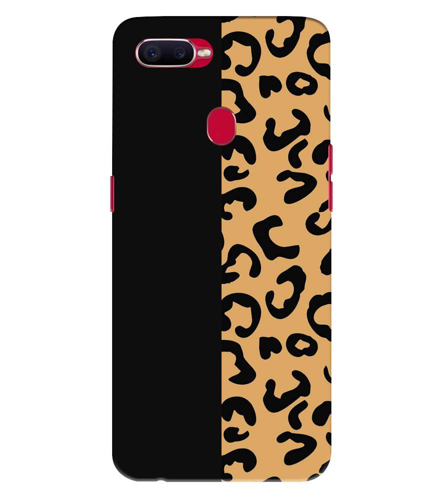 PS1315-Animal Black Pattern Back Cover for Realme U1