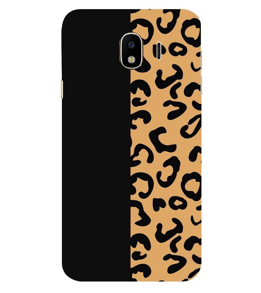 PS1315-Animal Black Pattern Back Cover for Samsung Galaxy J4 (2018)