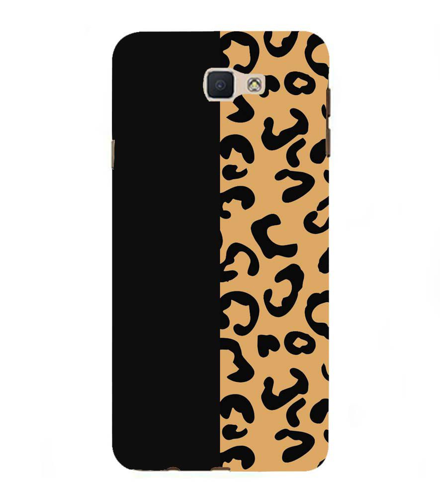 PS1315-Animal Black Pattern Back Cover for Samsung Galaxy J7 Prime (2016)