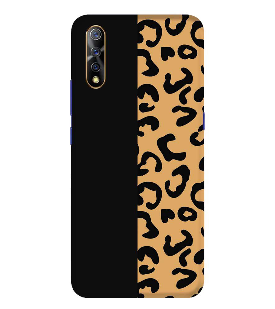 PS1315-Animal Black Pattern Back Cover for Vivo S1