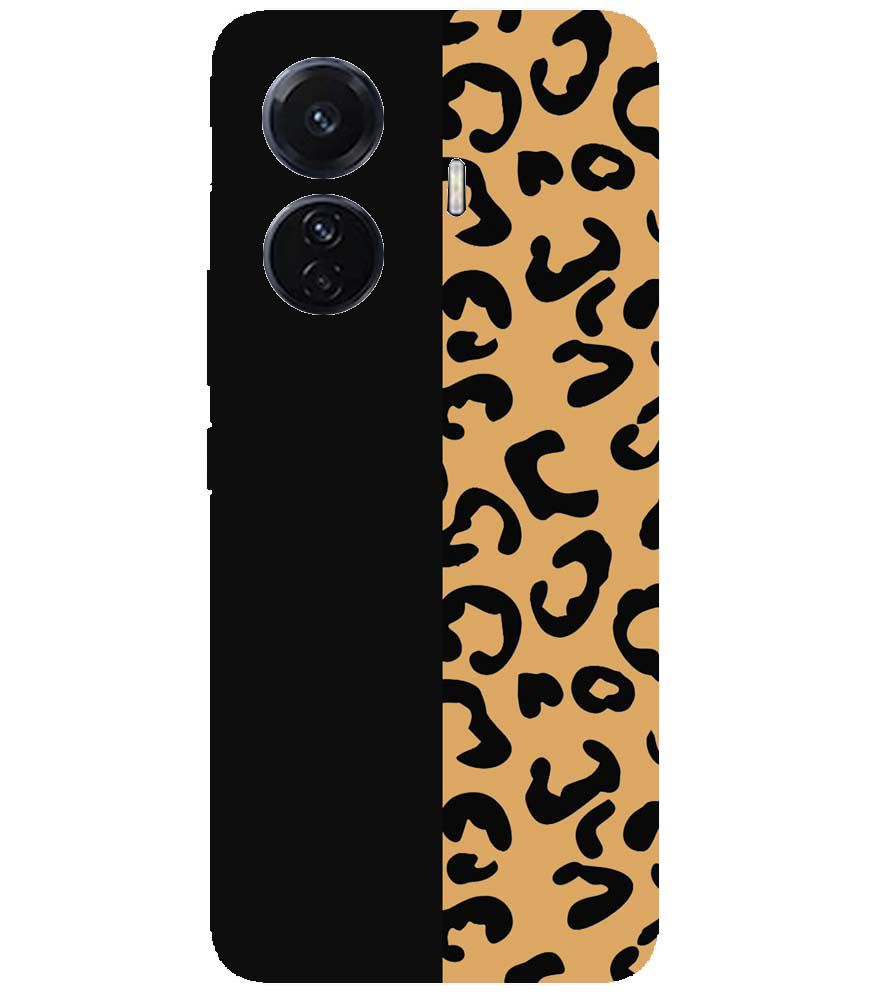 PS1315-Animal Black Pattern Back Cover for vivo T1 Pro