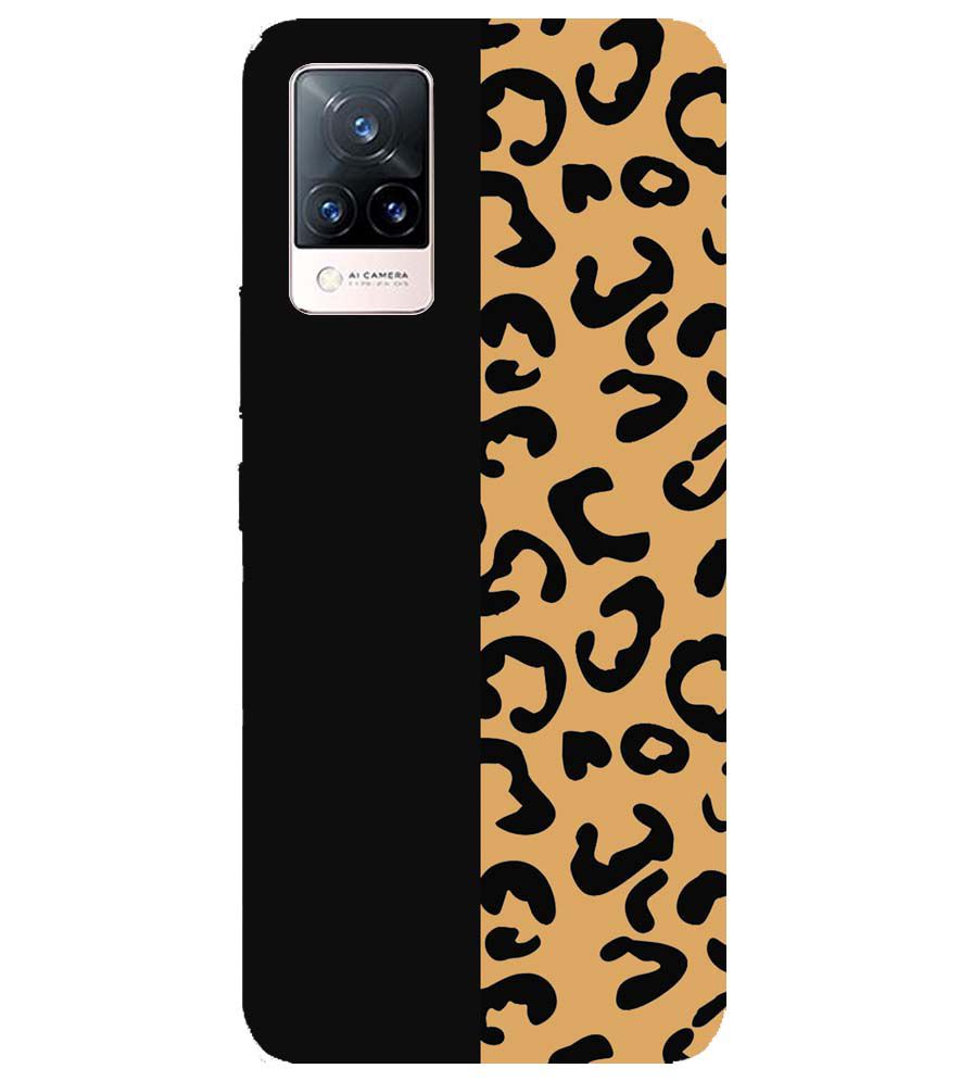 PS1315-Animal Black Pattern Back Cover for Vivo V21 5G