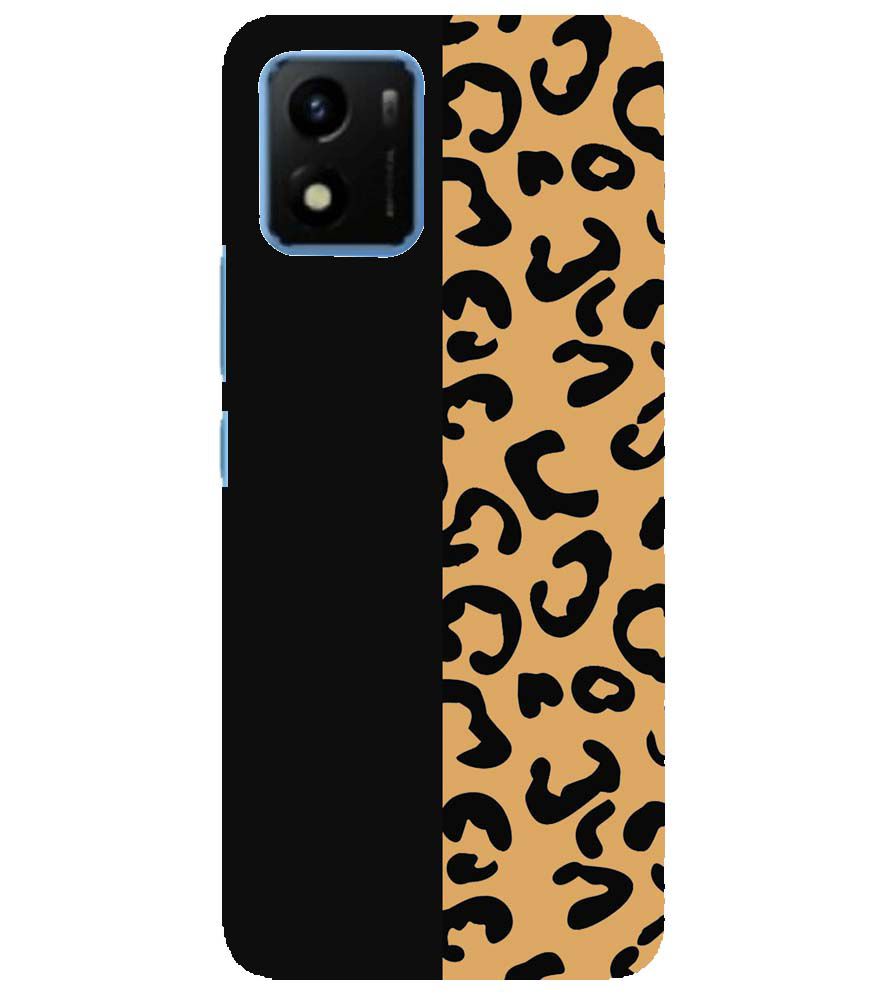 PS1315-Animal Black Pattern Back Cover for vivo Y01