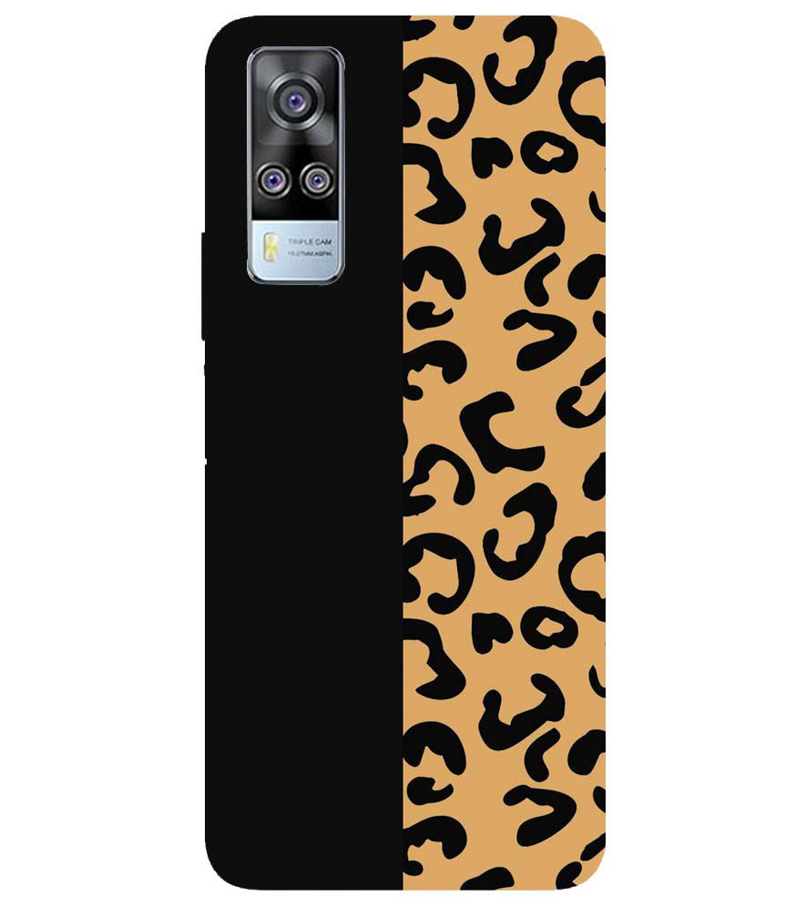 PS1315-Animal Black Pattern Back Cover for vivo Y51a