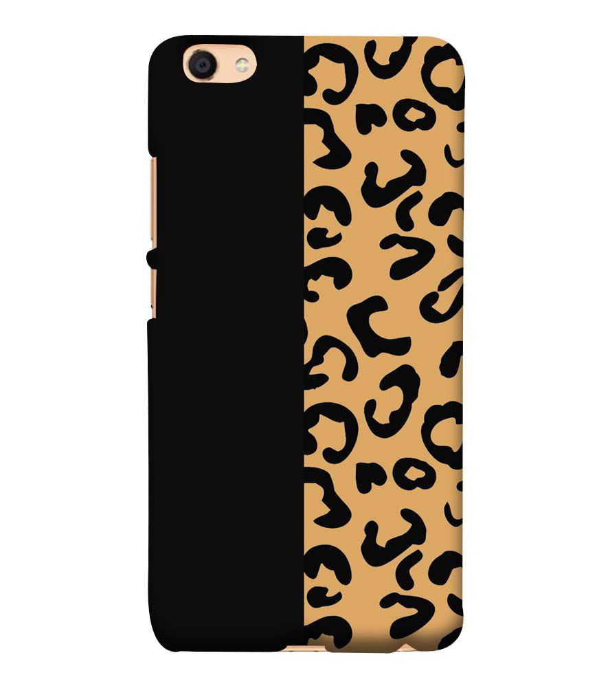 PS1315-Animal Black Pattern Back Cover for Vivo Y55L