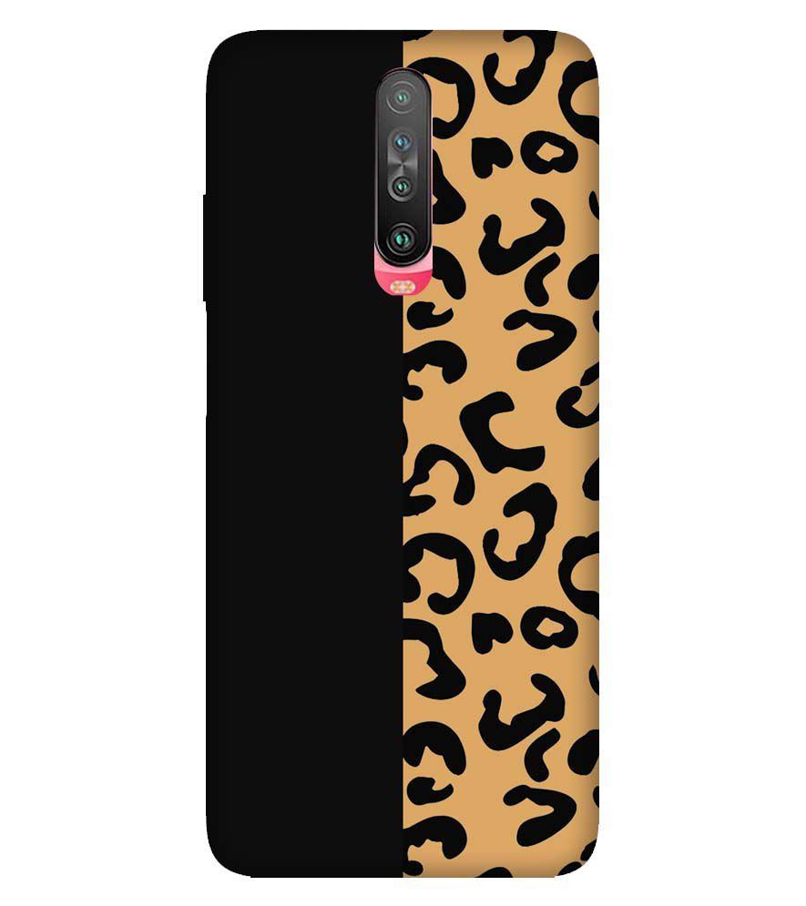 PS1315-Animal Black Pattern Back Cover for Xiaomi Poco X2