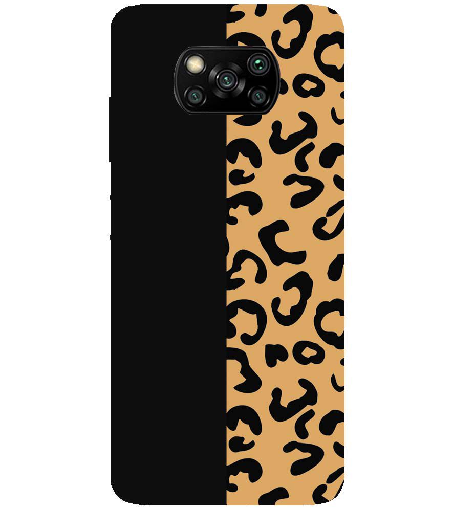 PS1315-Animal Black Pattern Back Cover for Xiaomi Poco X3 Pro