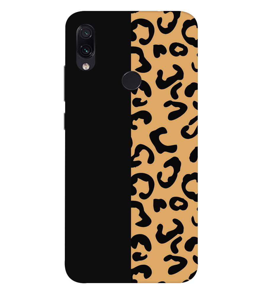 PS1315-Animal Black Pattern Back Cover for Xiaomi Redmi 7