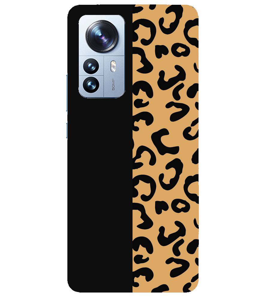 PS1315-Animal Black Pattern Back Cover for Xiaomi Redmi Note 12 Pro