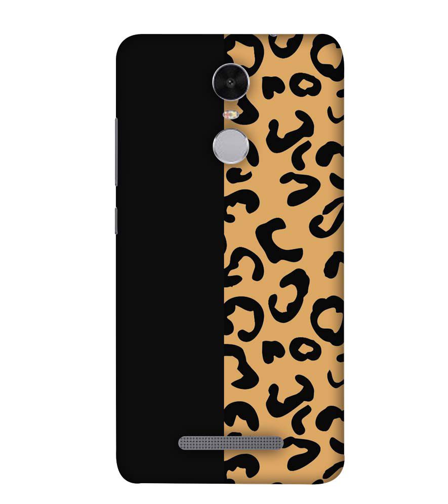 PS1315-Animal Black Pattern Back Cover for Xiaomi Redmi Note 4