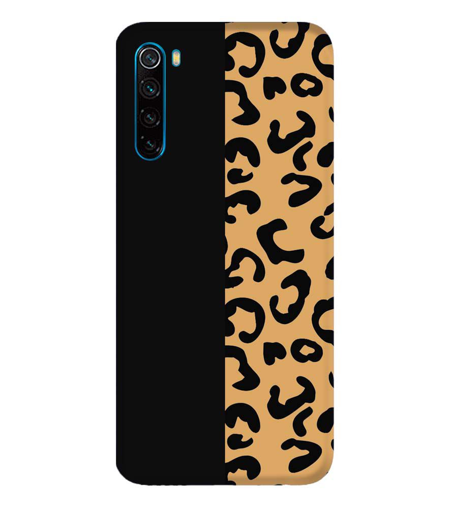 PS1315-Animal Black Pattern Back Cover for Xiaomi Redmi Note 8