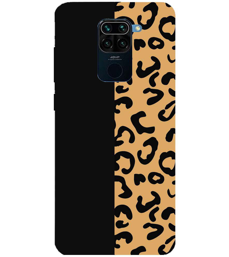 PS1315-Animal Black Pattern Back Cover for Xiaomi Redmi Note 9