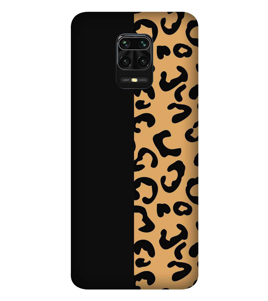 PS1315-Animal Black Pattern Back Cover for Xiaomi Redmi Note 9 Pro