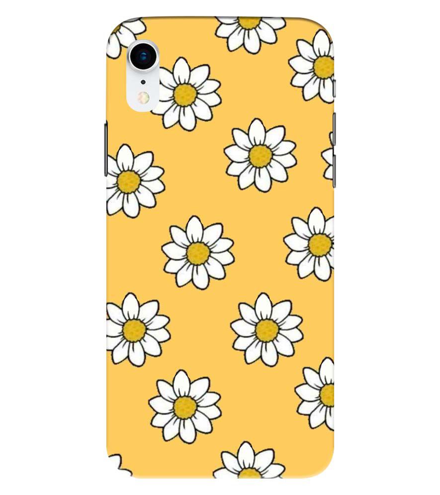 PS1316-White Sunflower Back Cover for Apple iPhone XR