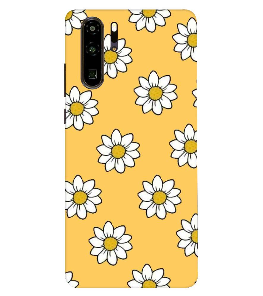 PS1316-White Sunflower Back Cover for Huawei P30 Pro