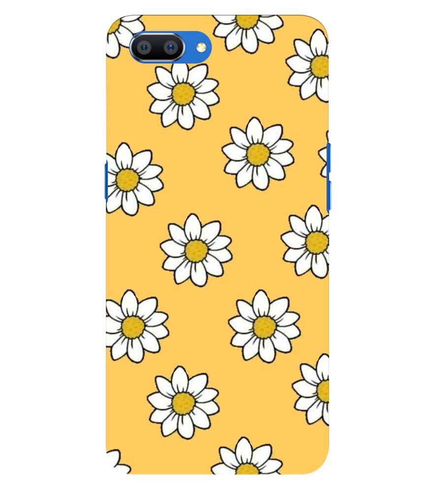 PS1316-White Sunflower Back Cover for Oppo A3s