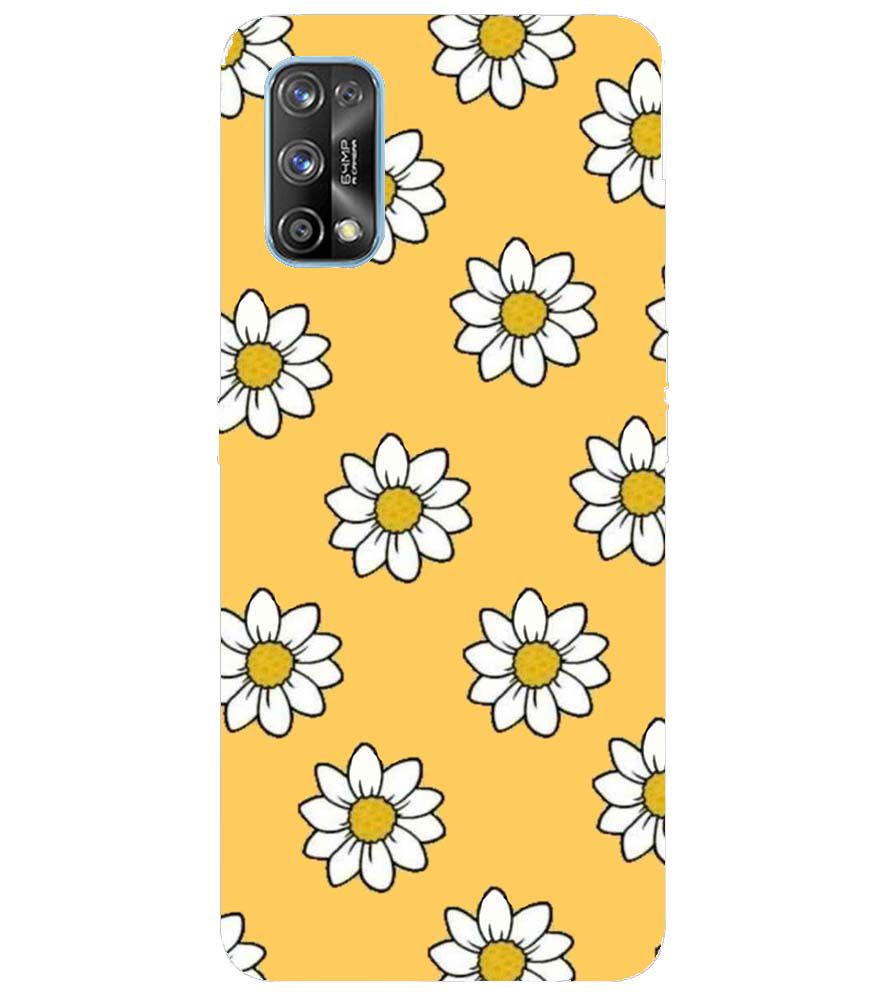 PS1316-White Sunflower Back Cover for Realme 7 Pro