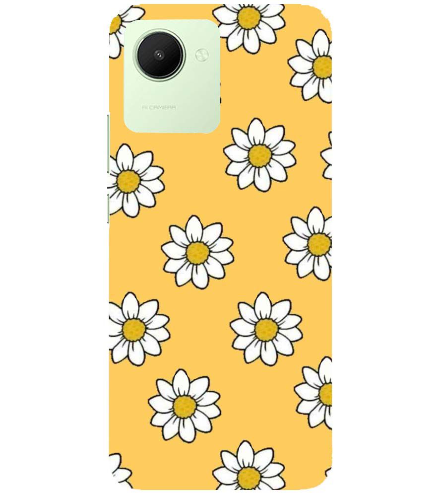 PS1316-White Sunflower Back Cover for Realme C30