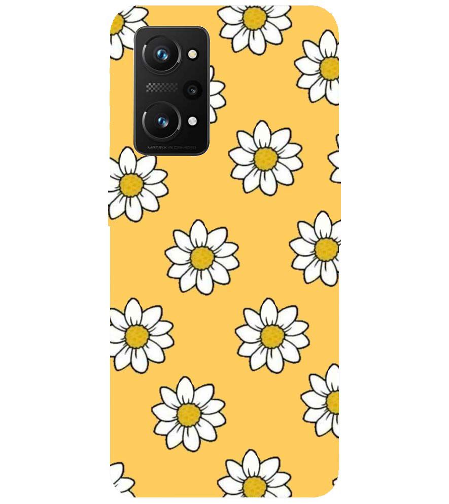 PS1316-White Sunflower Back Cover for Realme Q3 Pro 5G