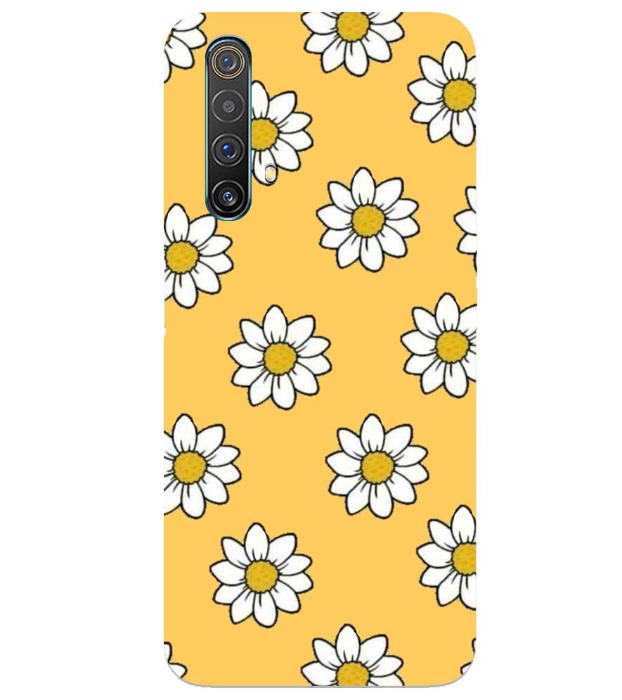 PS1316-White Sunflower Back Cover for Realme X3