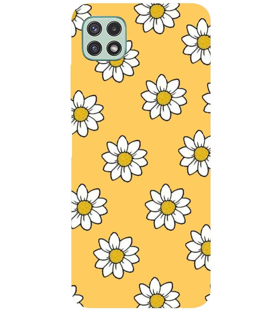 PS1316-White Sunflower Back Cover for Samsung Galaxy A22 5G