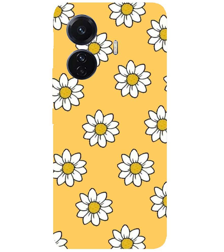 PS1316-White Sunflower Back Cover for vivo T1 Pro