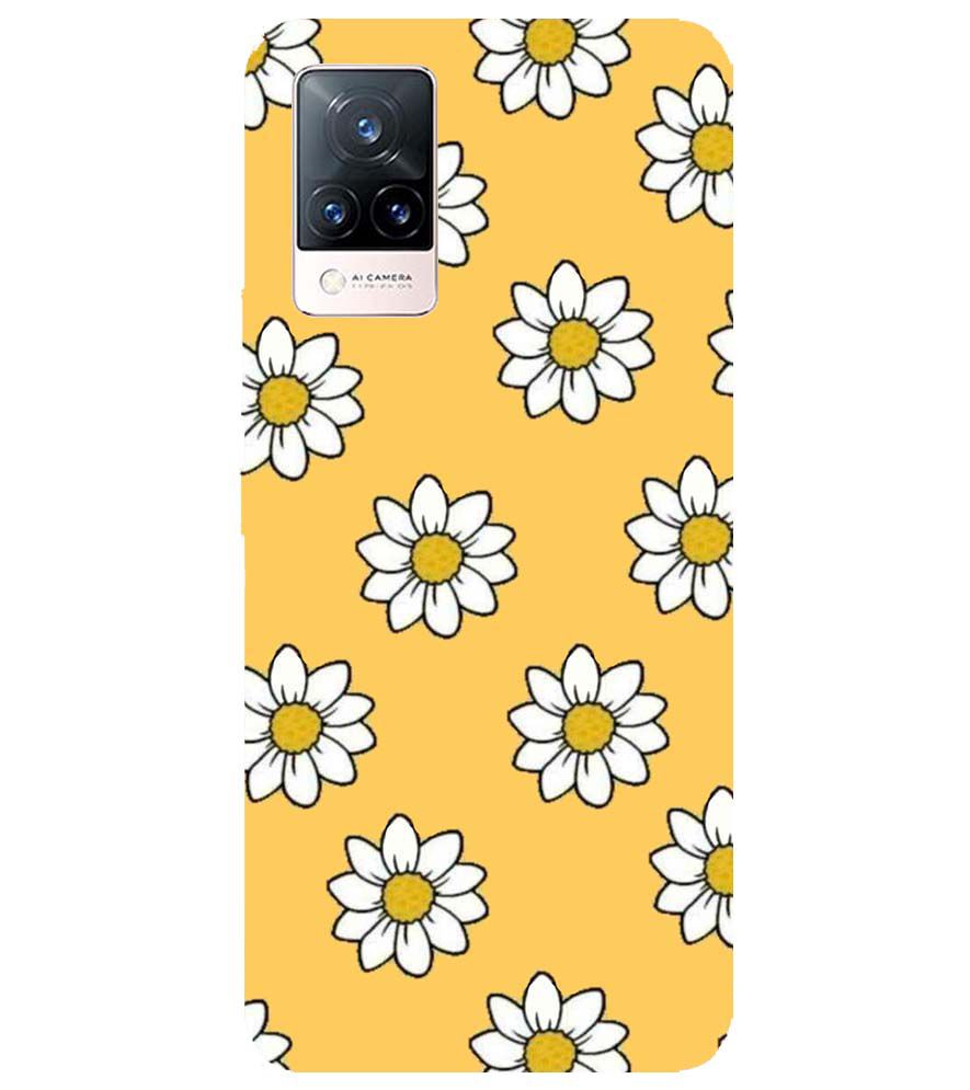 PS1316-White Sunflower Back Cover for Vivo V21 5G