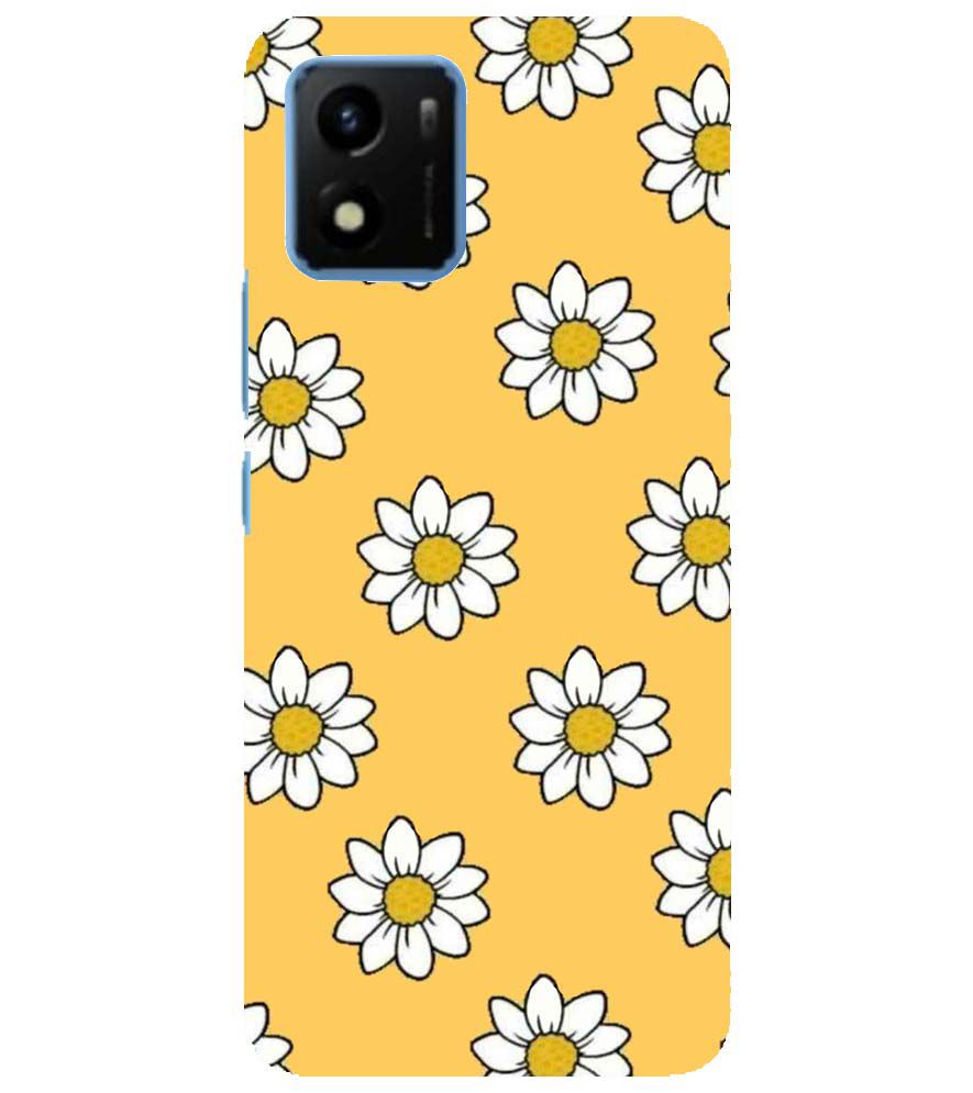 PS1316-White Sunflower Back Cover for vivo Y01