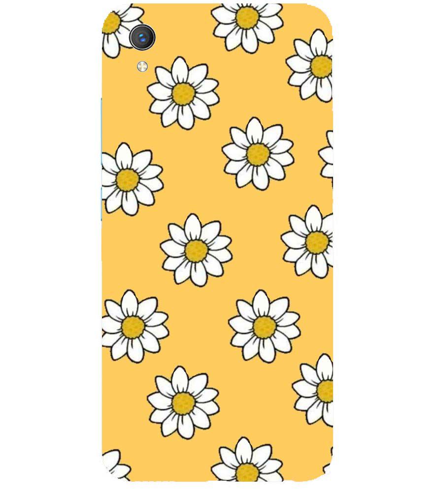 PS1316-White Sunflower Back Cover for vivo Y1s