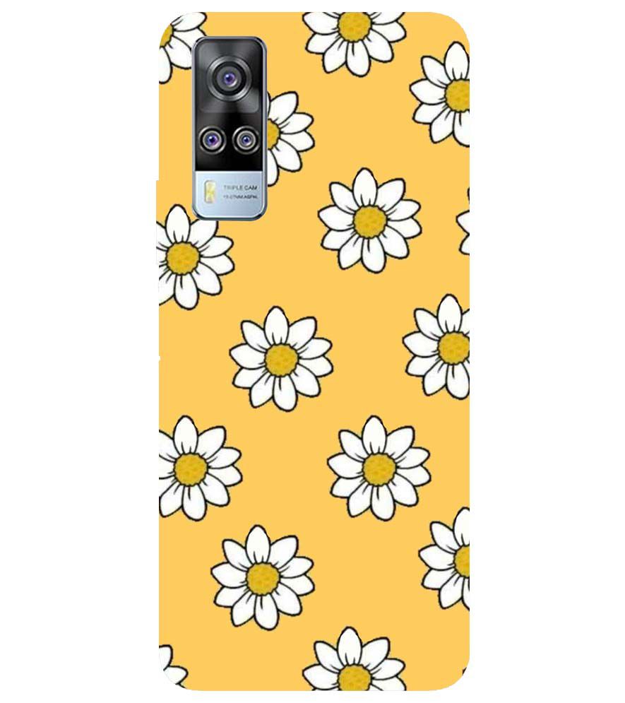 PS1316-White Sunflower Back Cover for vivo Y51a