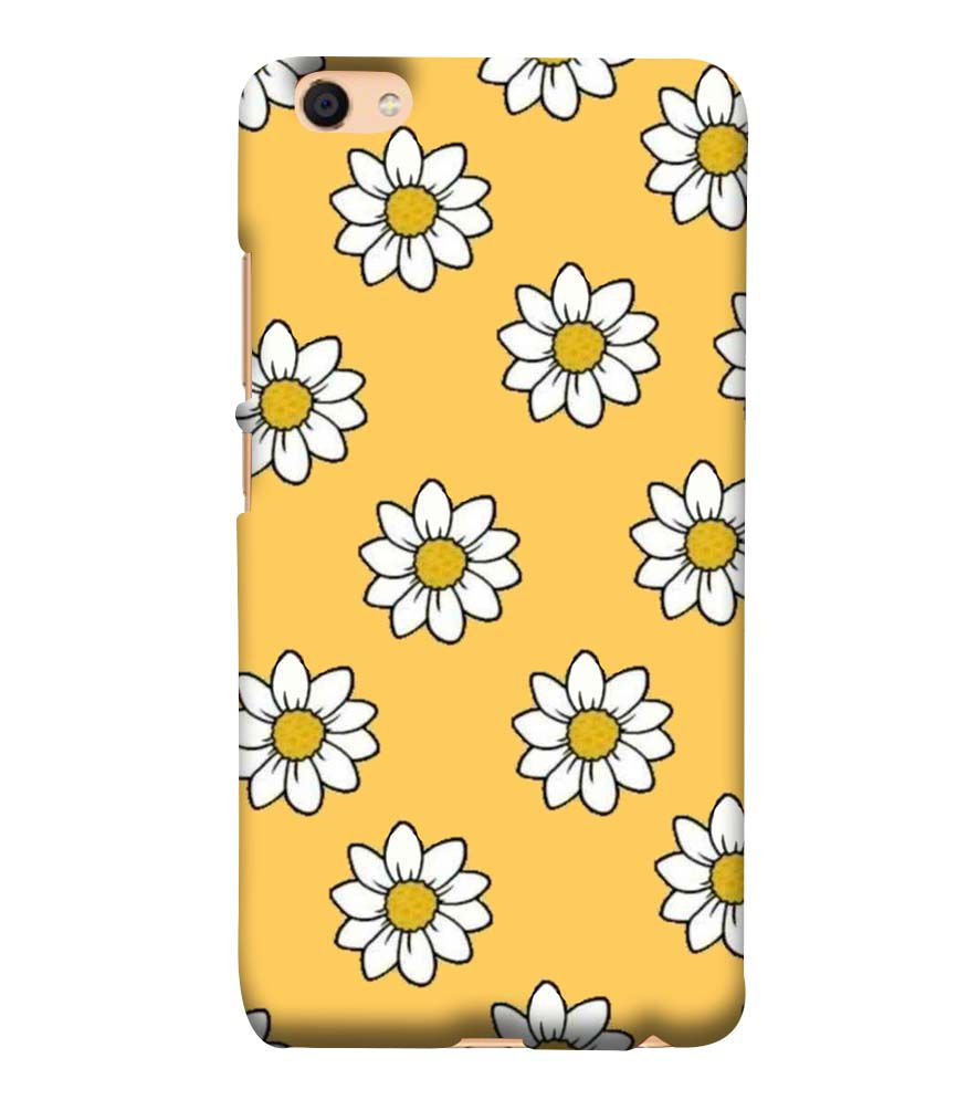 PS1316-White Sunflower Back Cover for Vivo Y55L