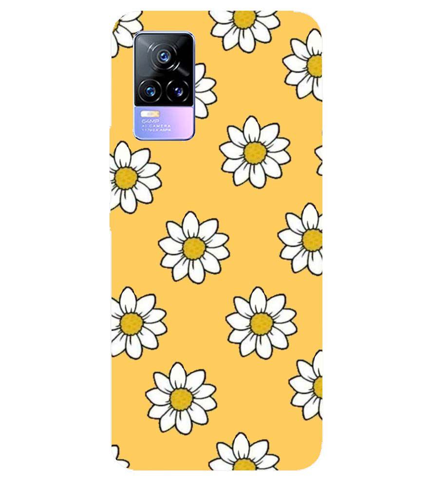 PS1316-White Sunflower Back Cover for vivo Y73