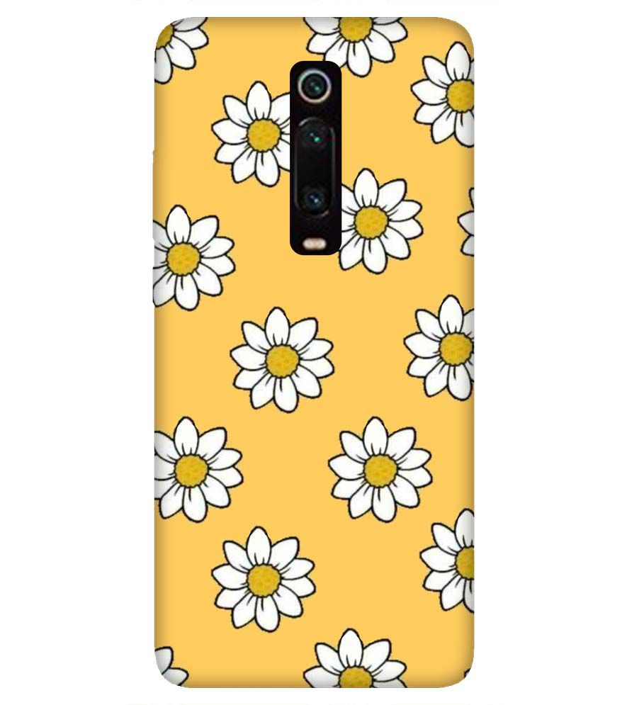 PS1316-White Sunflower Back Cover for Xiaomi Redmi K20 and K20 Pro