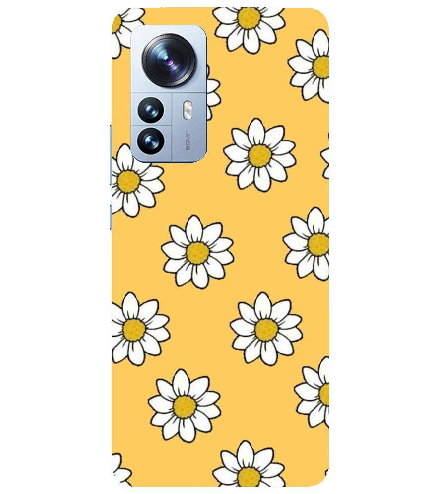 PS1316-White Sunflower Back Cover for Xiaomi Redmi Note 12 Pro