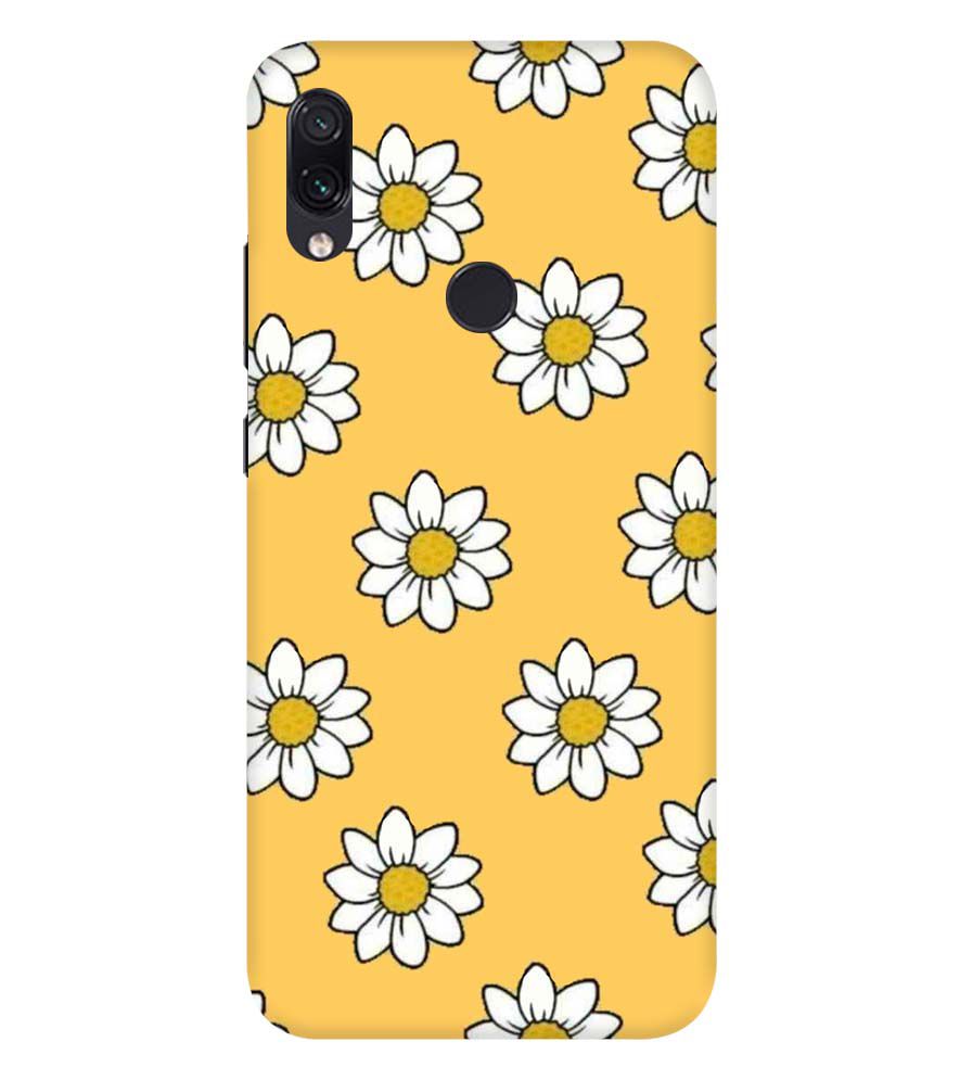 PS1316-White Sunflower Back Cover for Xiaomi Redmi Note 7S