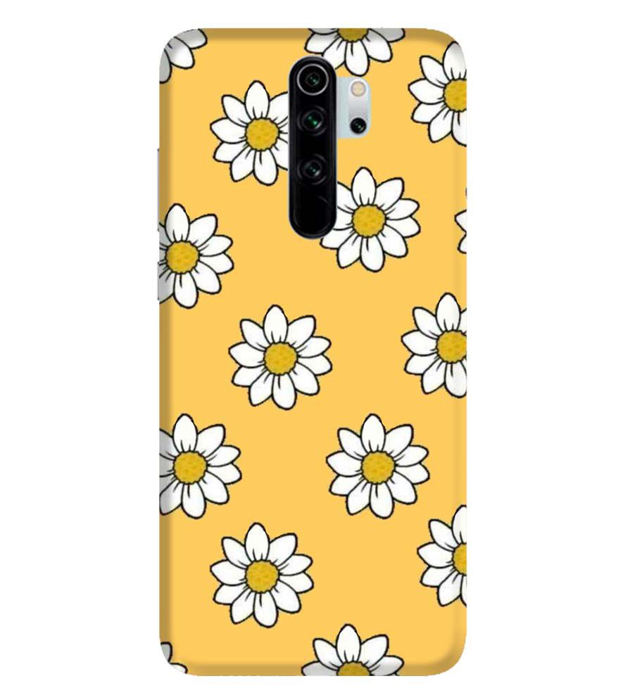 PS1316-White Sunflower Back Cover for Xiaomi Redmi Note 8 Pro