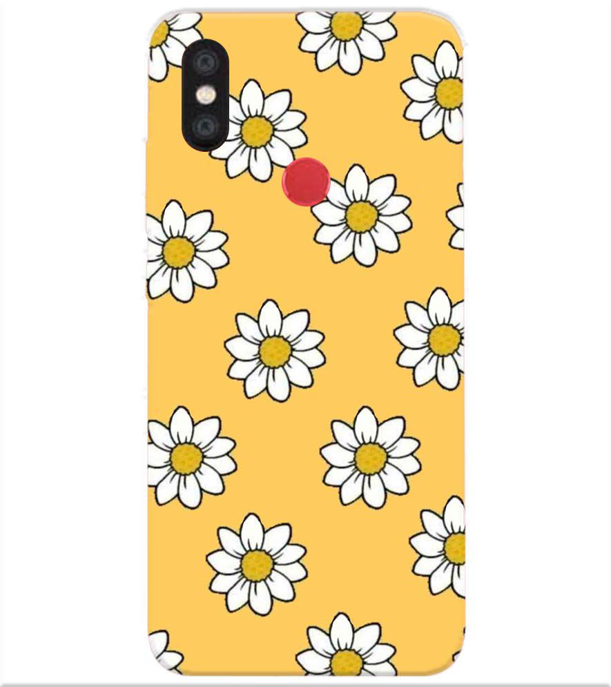 PS1316-White Sunflower Back Cover for Xiaomi Redmi Y2