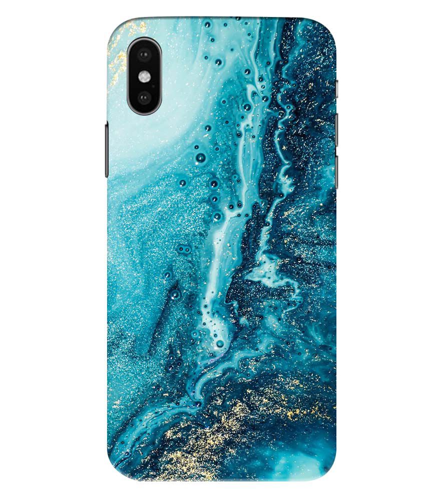 PS1317-Blue Marbles Back Cover for Apple iPhone XS Max