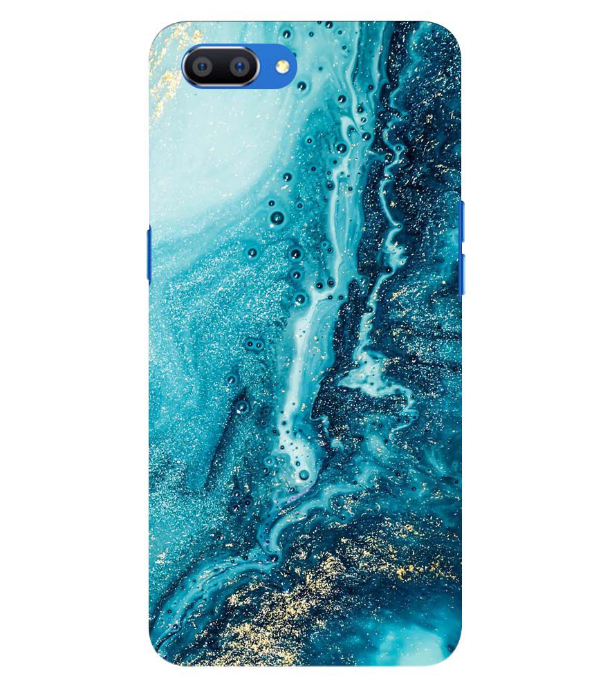 PS1317-Blue Marbles Back Cover for Oppo A3s