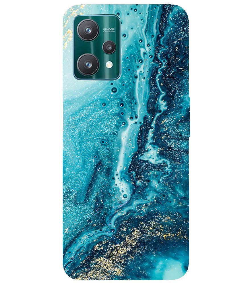 PS1317-Blue Marbles Back Cover for Realme 9 Pro