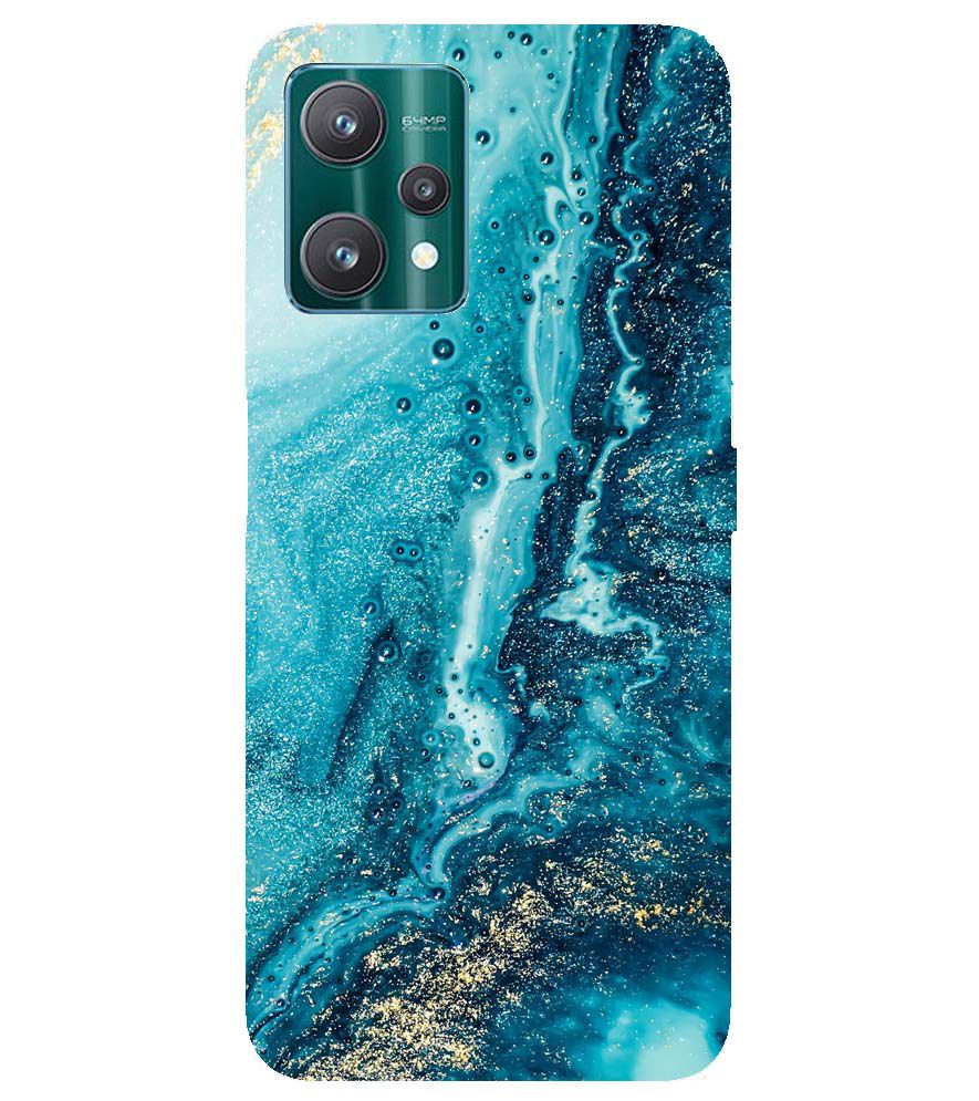 PS1317-Blue Marbles Back Cover for Realme 9 Pro+