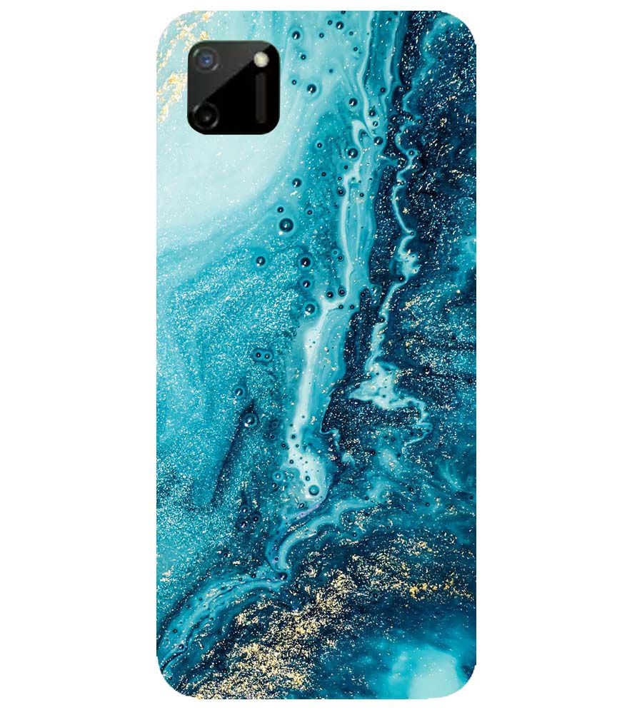 PS1317-Blue Marbles Back Cover for Realme C11