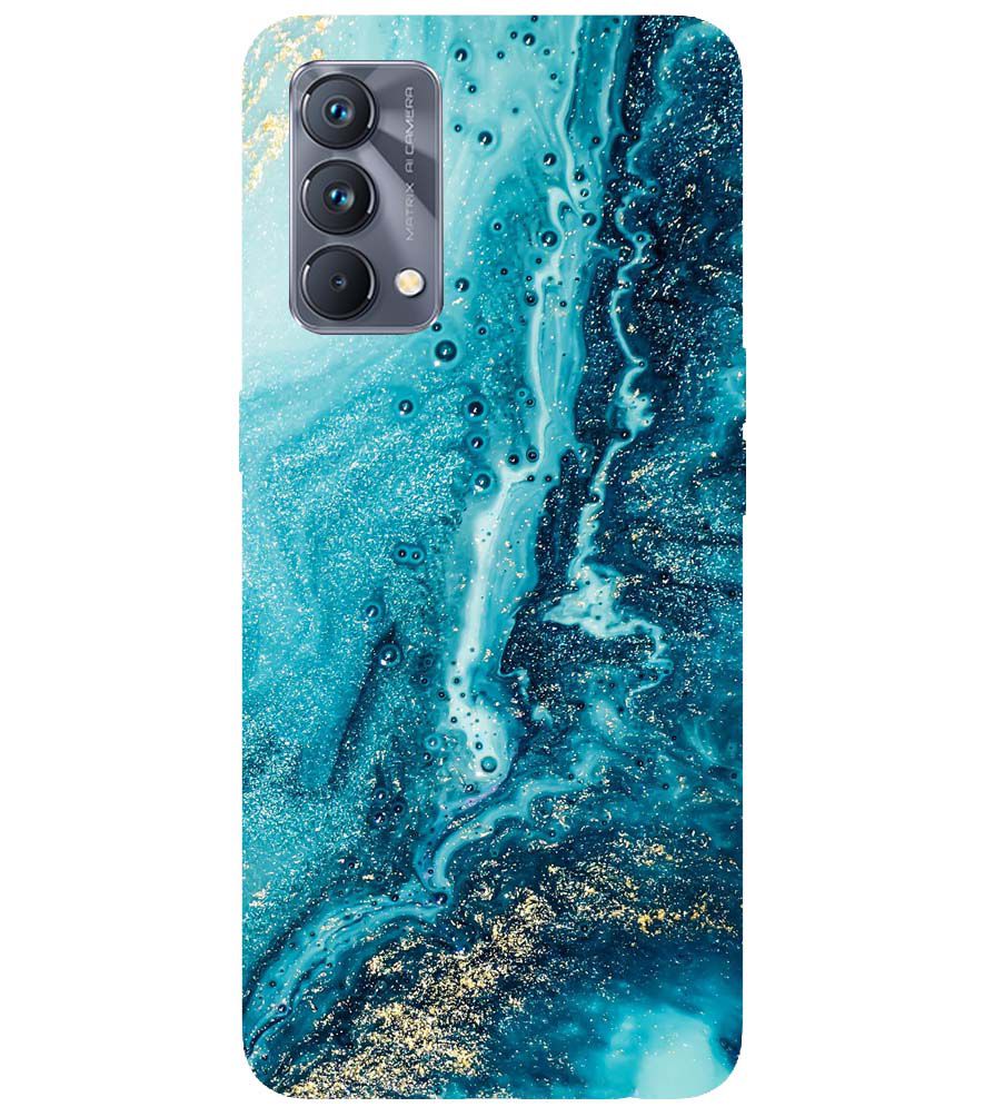 PS1317-Blue Marbles Back Cover for Realme GT Master