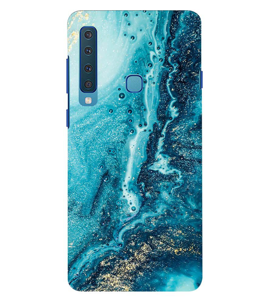 PS1317-Blue Marbles Back Cover for Samsung Galaxy A9 (2018)