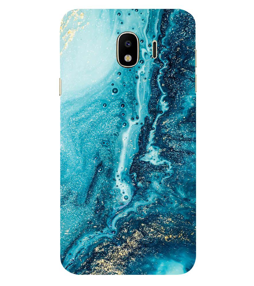 PS1317-Blue Marbles Back Cover for Samsung Galaxy J4 (2018)