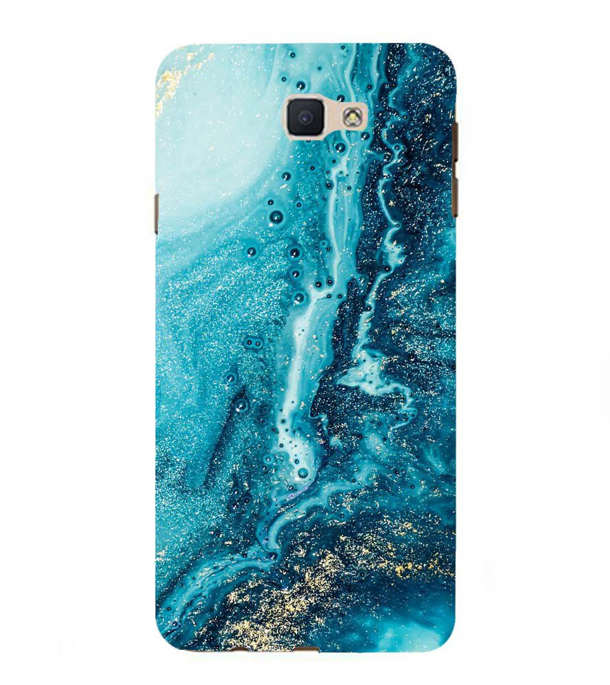 PS1317-Blue Marbles Back Cover for Samsung Galaxy J7 Prime (2016)