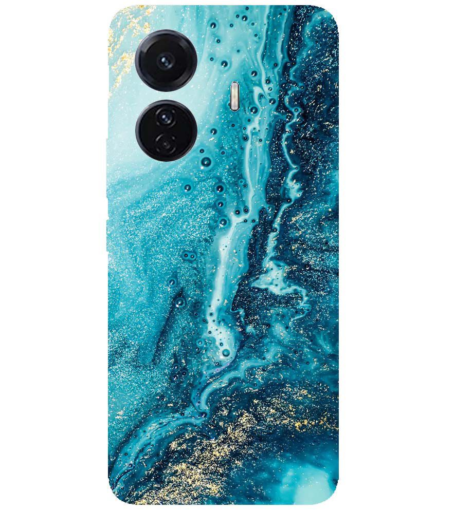 PS1317-Blue Marbles Back Cover for vivo T1 Pro